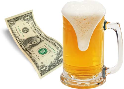 Dollar Draft Beer at Josie's Tap on Wednesdays